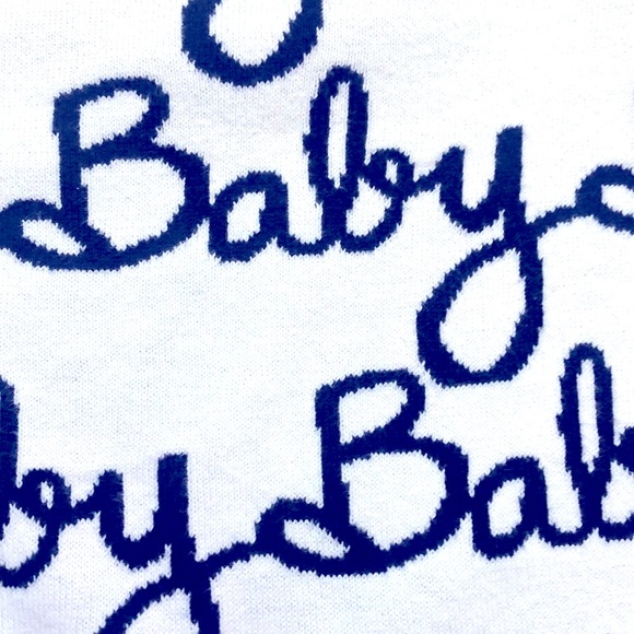 Baby Gap "Baby" Sweater Knit Romper, Size 3-6M - Picture 3 of 7